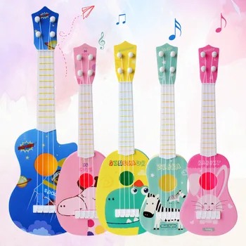 Havajų Rožinės spalvos 21 Colio 4 Stygos Ukelele Pigūs Havajai Mini Gitaros Tonas Saldainių spalvos bosinė gitara 4 styginiai muzikos instrumentai