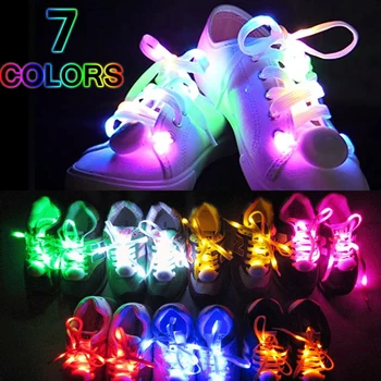 1Pair Spalvų Fluorescencinės Šviesos batų raišteliai Suaugusiems Vaikams Butas Drobė Sportbačiai Batų Raišteliais Žėrintis Shoestrings Atspindintis Batraištis