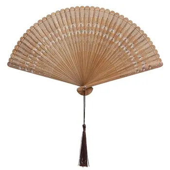 1pc Kinų Stiliaus Lankstymo Ventiliatorius Bambuko Rankinį Ventiliatoriaus Šokių Spektaklis Apdailos Kutas Derliaus Ventiliatorius