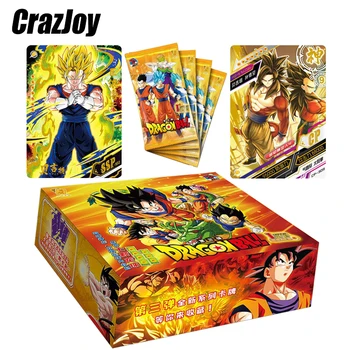 Nauja Japonų Anime Dragon Ball Z Kolekcijos Žaidimo Kortelės TCG Gokas Vedžitas duomenys hobis kolekcionuojamų retas kortas, vaikų Žaislas dovanos