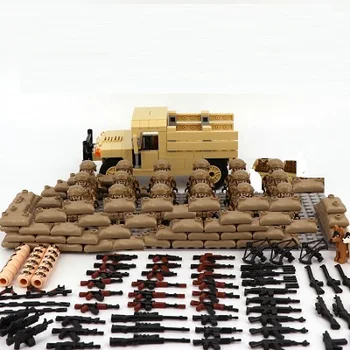 18PCS/daug JAV Specialiųjų Pajėgų SS Kareivis SWAT Ginklų Miesto Ginklas Mini Playmobil Karinės Duomenys Suderinami Blokai Žaislas