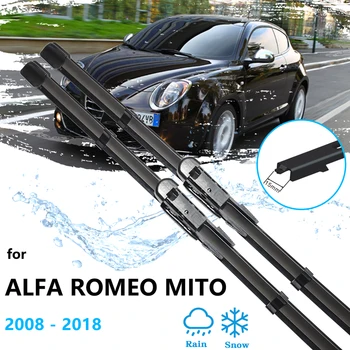 Už Alfa Romeo MiTo 2008~2018 Priekiniai Galiniai Valytuvų Gumos Nustatyti, Plovimo Šepečiai, Langų Stiklų Auto Atsarginės Dalys U J Kablys
