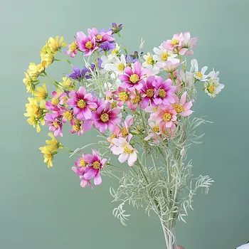 Prabanga Kosmosas Gesang ilgai filialas balta Dirbtinio Šilko Gėlės namuose lentelė kambario dekoro šalis, vestuvių dekoravimas flores