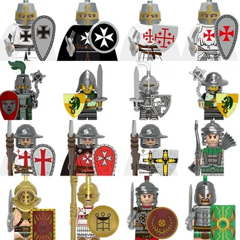 Viduramžių Pilis Dragon Knights Karalystes Herojus Mini Veiksmų Skaičius, Statyba Blokai Sargybos Kareivis Plytų Žaislai Vaikams Dovanos