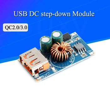 USB DC Žingsnis Žemyn Modulis 12V 24V Į QC2.0 QC3.0 Sparčiai Įkrauti Mobiliojo Telefono Įkrovimo Valdybos Apple 