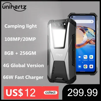 Unihertz Patikima Išmanusis telefonas Pasaulyje, Didesnę Bateriją 22000mAh Mobilųjį Telefoną 108MP Kamera, Naktinio Matymo Mobiliojo Telefono Gel G99 8GB 256 GB