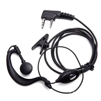 2-pin Galvos montuojamas Walkie-talkie Mikrofoną su Ausinėmis, Walkie-talkie Radijo Saugos Vielos laisvų Rankų įranga