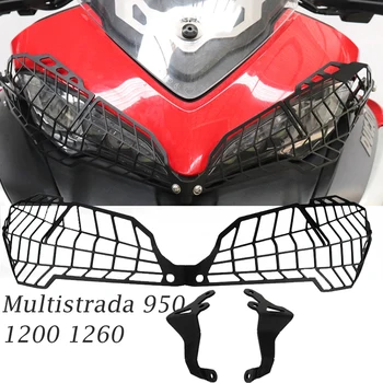 už Ducati Multistrada 950 1260 1200 Motociklo priekinis žibintas Guard Grotelės Grotelės Padengti Raštas CNC Aliuminio 2015-2020 m.