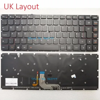 Naujas UK klaviatūra Lenovo Jogos 4 Pro Jogos 900-13ISK 900-13ISK2 apšvietimu