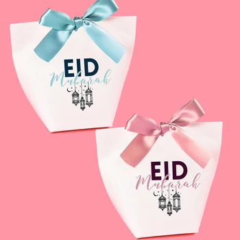 5vnt Eid Mubarakas dovanų maišelis vaikas, berniukas, mergaitė, saldainių dėžutė happy Ramadanas Al Adha Musulmonų Islamo Kareem Iftar vakarienę stalo apdailos