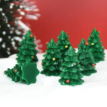 10vnt 18*27mm 3D Miniatiūrų Kalėdų Medžio Pasakų Sodo Reikmenys 