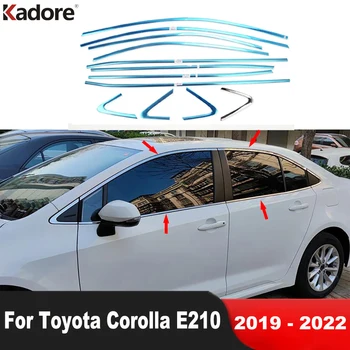 Automobilio Lango Rėmo Slenksčio Apdaila Toyota Corolla E210 sedanas 2019-2021 2022 Reikmenys, Nerūdijančio Viršutinio Lango Apačioje Liejimo Juostelėmis