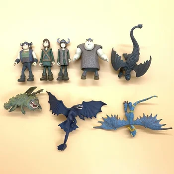 Originali Urmu Mokyti Savo Dragon Anime Pav Dinozaurų Toothless Night Fury Veiksmų Skaičiai Modelio Ornamentu Vaikams, Žaislai
