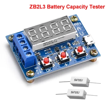 ZB2L3 Baterijos Talpa Testeris LED Ekranas, 18650 Ličio Baterijos Maitinimo Bandymo Pajėgumas Išleidimo Metrų DC4.5-6 V