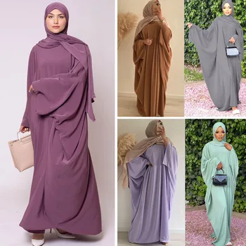 Dubajus Kaftan Artimųjų Rytų Musulmonų Suknelė, Hijab Prarasti Moterys Islamo Drabužių Eid Ramadanas Paryer Drabužis Jilbab Abaja Arabų Mados