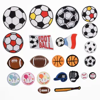 1Pcs Futbolo, krepšinio, Lopai Drabužių, Siuvinėjimas Appliques Vaikų Drabužių Priedai Ženklelis