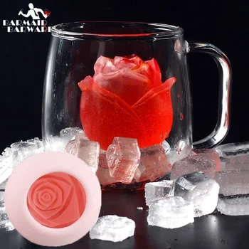 3D Silikono Rose Formos Ledo Kubelių Maker 