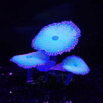 Imituojamas Koralų Silikono Šviesos Augalai Dirbtiniai Akvariumas Po Vandeniu, Koralų Ornamentu Žuvų Bakas Akvariumo Dekoras Priedai