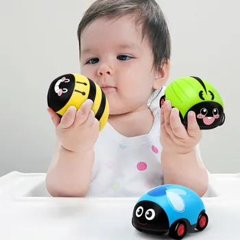 Vaikams, Cartoon Traukti Atgal, Žaislai, Automobilių Inercijos Vežimėlio Vabzdžių Automobilio Modelio Vaikų Švietimo Biedronka Vabzdžių Veiksmų Skaičiai Kūdikio Žaislai