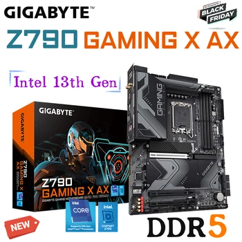 Gigabaitas Z790 ŽAIDIMŲ X AX Plokštė Paremti LGA 1700 Intel 13 ir 12 Gen CPU DDR5 128 GB 7600MHz RAM Wifi 6E PCIe 5.0 Naujas