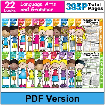 22books/set 1-os Klasės Kalbos, Menų ir Gramatikos darbaknygę klasėje homeschool praktikos knyga vaikų Mokymosi žaislas
