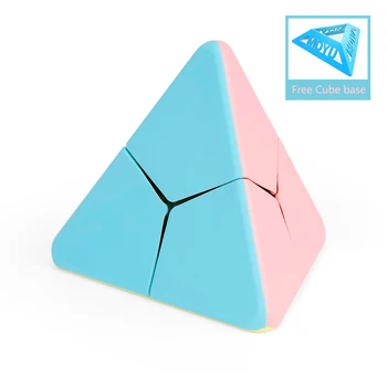 Dropshipping Macaron MoYu Įspūdį Magic Cube Kampe Twist Granulių Boomerang Vėjo Malūnas Klevo Lapų Trikampio, Piramidės Vaikams Dovanos
