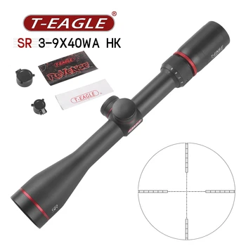 T-EAGLE SR 3-9X40 Taktinis taikymo Sritis HK Tinklelis Optinį Taikiklį Kompaktiškas Medžioklės Geležinkelių Stovai Ginklų Priedai Tinka .308 .223