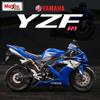 Maisto 1:12 YAMAHA YZF-R1 Racing Lieti Motociklo Modelis, Modeliavimas Diecasts Metalo Gatvė Sporto Motociklo Modelio Vaikų Dovanų