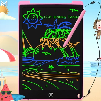 12 Colių LCD Raštu Tabletė Nešiojamųjų Elektroninių Švietimo Vaikai Piešimo Lenta Žaislų Grafika Grafiti Eskizų Rašto Padas