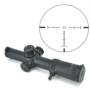 TOTEN 1-8x26 Pirmas Židinio Plokštumos Riflescope 1/10 MIL 1cm 0.1 MRAD Reguliuoti Tinklelis Optika 35mm FFP taikymo Sritis