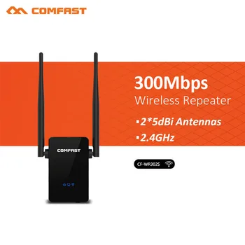 COMFAST CF-WR302S 300Mbps 2* 5dBi WIFI Antena Bevielio Wifi Maršrutizatoriaus wifi Signalo Kartotuvų Stiprintuvas