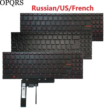 Rusijos, JAV ir prancūzijos nešiojamojo kompiuterio klaviatūra AZERTY MSI GS76 Slaptas 11ue 11ug 11uh MS-17M1 GF76 MS-17L1 GF66 GL66 MS-1581 MS-1582