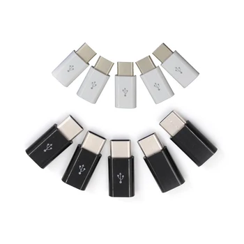 5vnt USB 3.1 Tipas-C Male Jungtis Micro USB 2.0 5Pin Moterų Duomenis Adapteris Keitiklis micro USB C Tipo Adapteris Konvertuoti