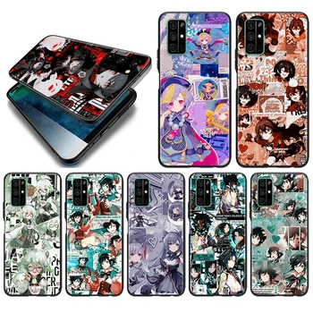 Minkštos TPU Padengti Genshin Poveikio Anime Garbę Peržiūrėti 20 10X 10i 10 X10 9N 9X 9C 9A 9S 9 V9 Lite Pro 5G Juoda Telefono dėklas
