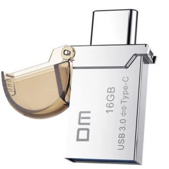 DM PD019 64G Typec Dual Plug OTGU Disko Metalas, Metalo Vandeniui Mobilųjį Telefoną U Diską, Maža ir Lengva Vežti