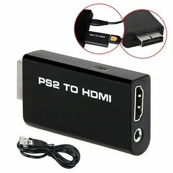 Nešiojamų PS2 HDMI 480i/480p/576i Garso ir Vaizdo Keitiklis su 3,5 mm Garso Išvesties Palaiko Visus PS2 Rodymo Režimai PS2 HDMI