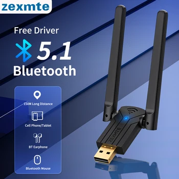 Zexmte 150M 5.1 USB Bluetooth Adapteris Raktu Nemokama Vairuotojo Adaptador 