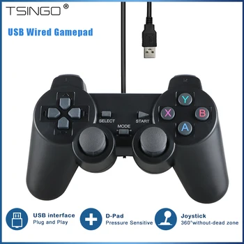 TSINGO Laidinio USB Gamepad Plug and Play For WinXP/Win7/Win8/Win10 /Nešiojamas Kreiptuką Super Konsolės X Pro 