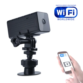WD9 Portable WiFi IP Mini Kamera P2P Naktinio Matymo Belaidės Mikro Kamera, Vaizdo magnetofoną, palaiko Nuotolinio Nuomone apie Telefoną