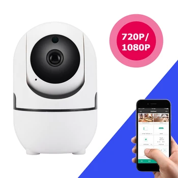Mini Saugumo Kūdikio stebėjimo 720P/1080P Smart Home Tinklo Kamera, Infraraudonųjų spindulių Naktinio Matymo Mobiliojo Vaizdo Namų Gyvenamasis Kambarys Miegamasis