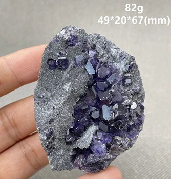 NAUJAS! GERIAUSIAI! 100% Natūralus Polyhedral Tanzanite blue Purple fluorito grupių mineralinių egzempliorių Perlas lygio Akmenys ir kristalai