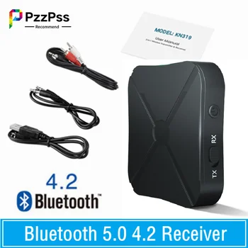 PzzPss Bluetooth 5.0 4.2 Imtuvo ir Siųstuvo Garso Muzikos Stereo Bevielis Adapteris, RCA 3.5 MM AUX Lizdas, Garsiakalbis TV Car PC