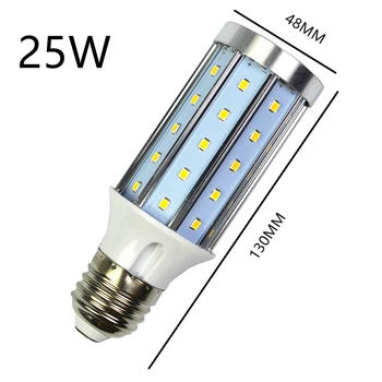 LED Lemputė Aliuminio korpuso lempa 25W 110V, 220V E14 E26 E27, B22, LED Kukurūzų šviesos lempą Cool Warm White