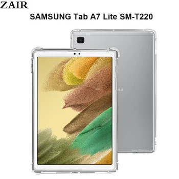 Tablet case for Samsung Galaxy Tab A7 Lite 8.7 Silikono soft shell TPU oro Pagalvė padengti Skaidriu apsaugos SM-T220 SM-T225