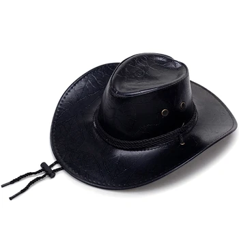 Retro Hipster Kaubojaus Skrybėlę Vakarų Didelis Kraštų Kaubojaus Skrybėlę Lauko Tendencija Atsitiktinis