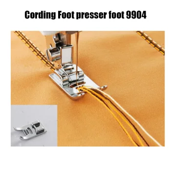 Buitinių siuvimo mašinų dalys 7 Skylę Cording Koja pėdelės 9904 cording koja XC1961002 sa158