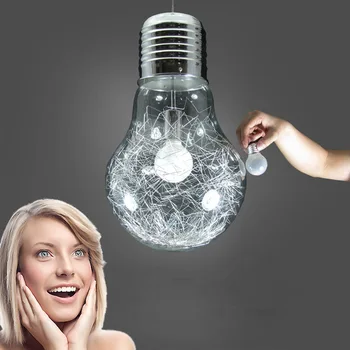 Modernus Minimalistinis Kūrybinė Asmenybė LED Stiklas Didelis elektros Lempučių Sietynas, Restoranas, Baras Eilėje Auksas, Sidabras Miegamasis Lempos