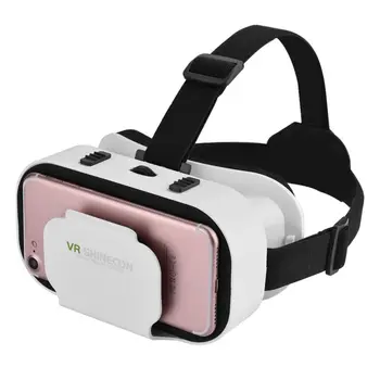 VR SHINECON 5 LANGELYJE Mini VR Akiniai, 3D Akiniai, Virtualios Realybės Akiniai VR Ausines Google Kartono Smartp