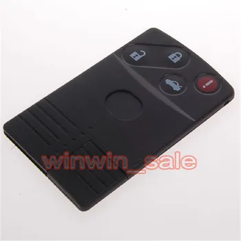 Auto Pūko Disko Smart Keycard Keyless Nuotolinio Rakto Kortelę Raktas Fob Shell 4 Mygtuką Padengti Turėtojas Tinka MAZDA CX RX MX 4BT Tuščias
