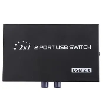 1A 2B 2 Port USB Switcher Vadovas USB 2.0 Bendrinimo Įrenginį Perjungti Adapteris Box, skirta 2 Kompiuterio Dalis 1 Spausdintuvas, Skeneris